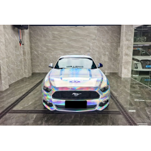 Laser Chrome Silver Vinyl Car Wrap K-2238