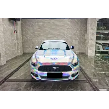 Laser Chrome Silver Vinyl Car Wrap K-2238