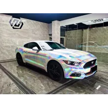 Laser Chrome Silver Vinyl Car Wrap K-2238