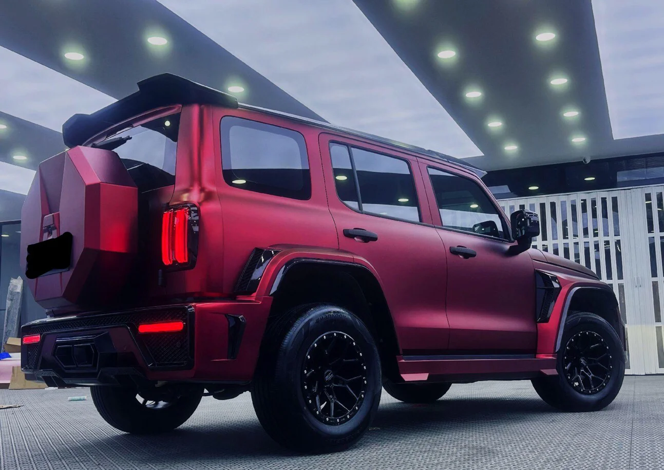 Matte Chrome Romance Red Vinyl Car Wrap K-1130