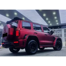 Matte Chrome Romance Red Vinyl Car Wrap K-1130