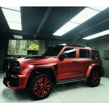 Matte Chrome Romance Red Vinyl Car Wrap K-1130