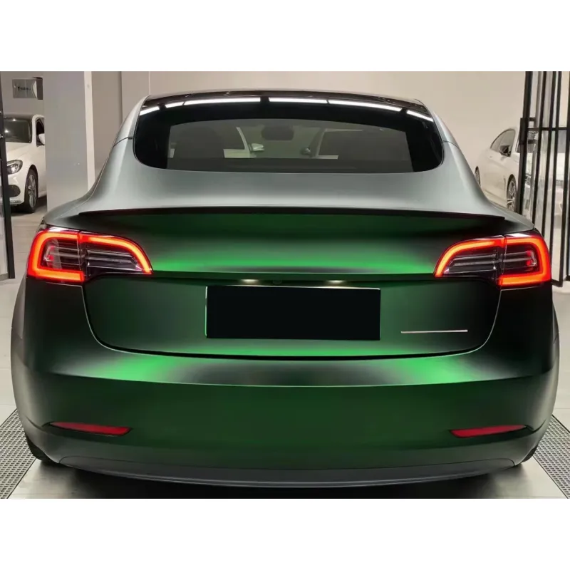 Matte Chrome Venom Green Vinyl Car Wrap K-1211