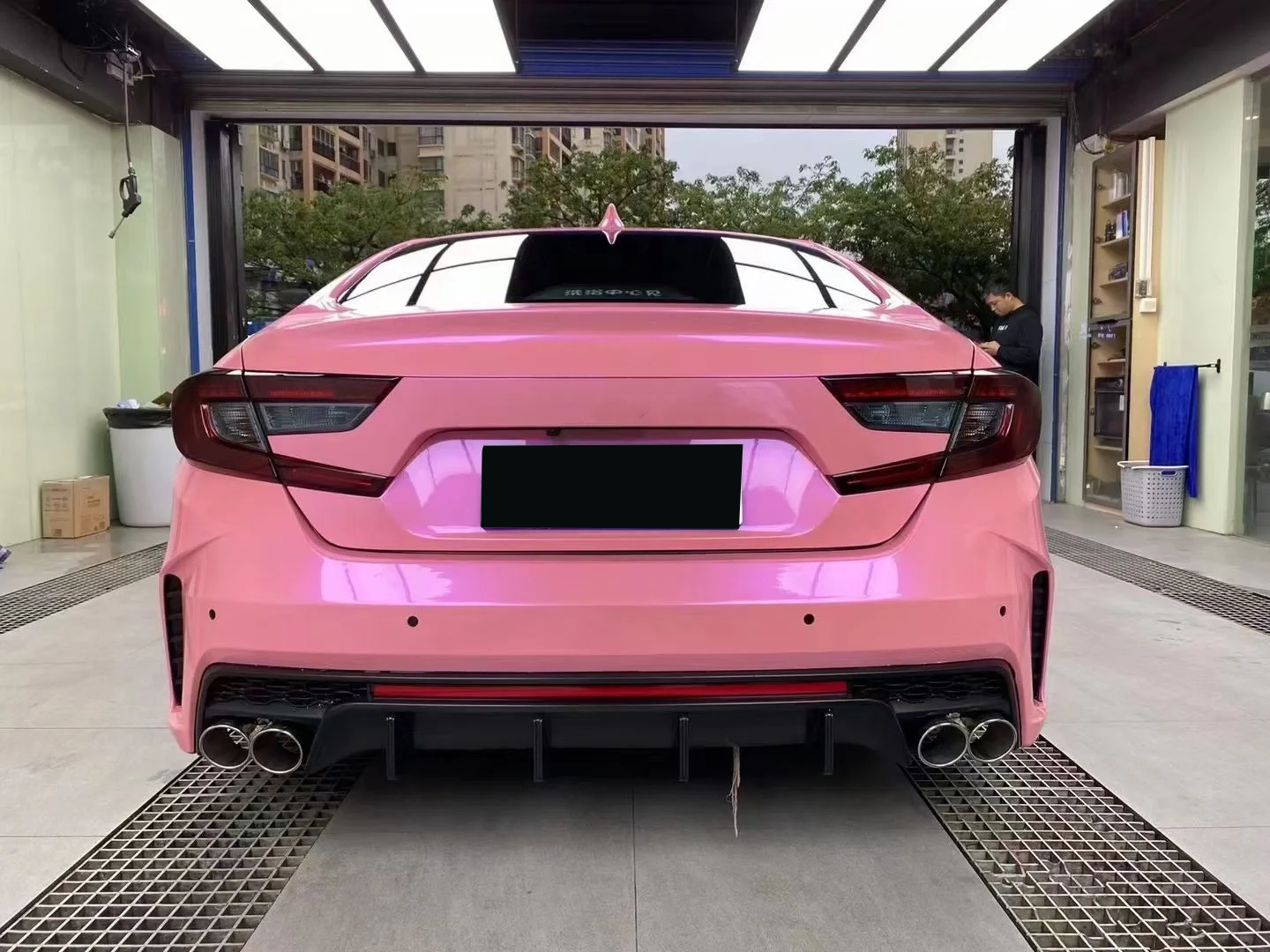 Twin Candy Purple Pink Vinyl Car Wrap K-5015