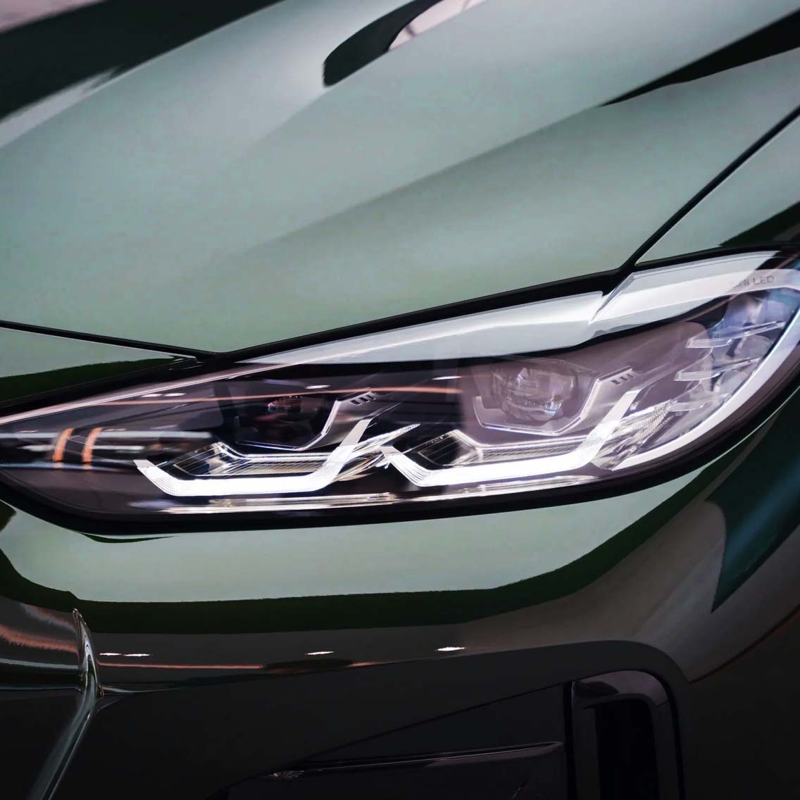 Car Original Color Glossy Blackish Green Vinyl Car Wrap For BMW