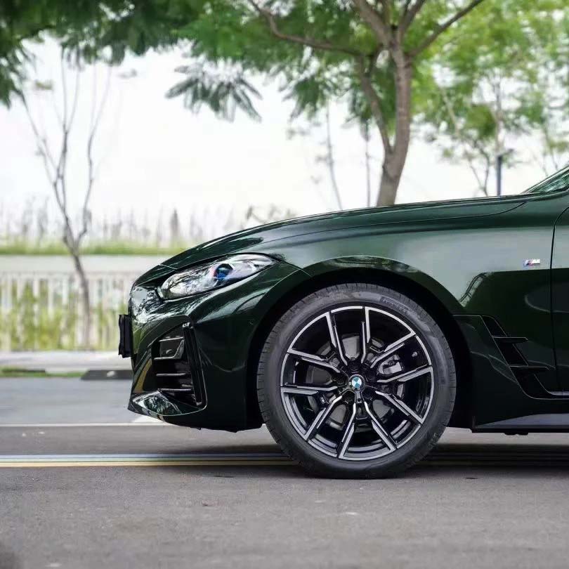 Car Original Color Glossy Blackish Green Vinyl Car Wrap For BMW