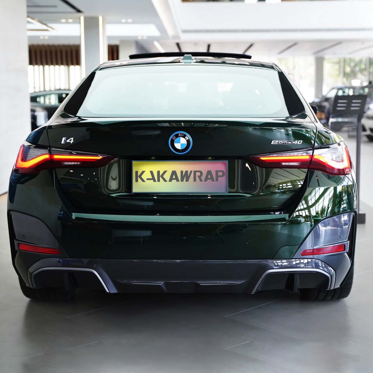 Car Original Color Glossy Blackish Green Vinyl Car Wrap For BMW