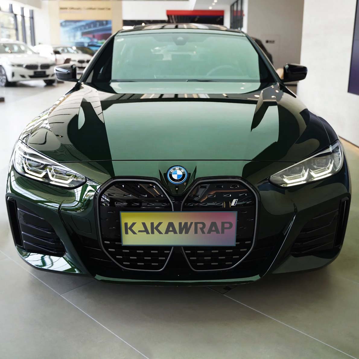 Car Original Color Glossy Blackish Green Vinyl Car Wrap For BMW