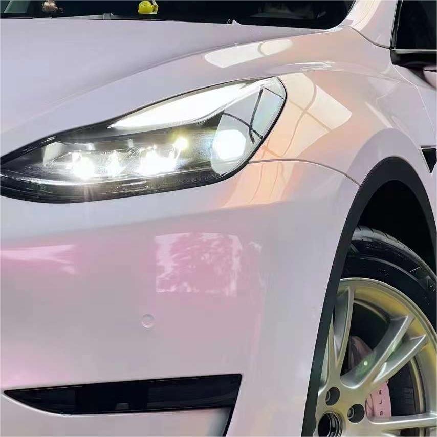 Glossy Flower Yue Fen Vinyl Car Wrap K-1101