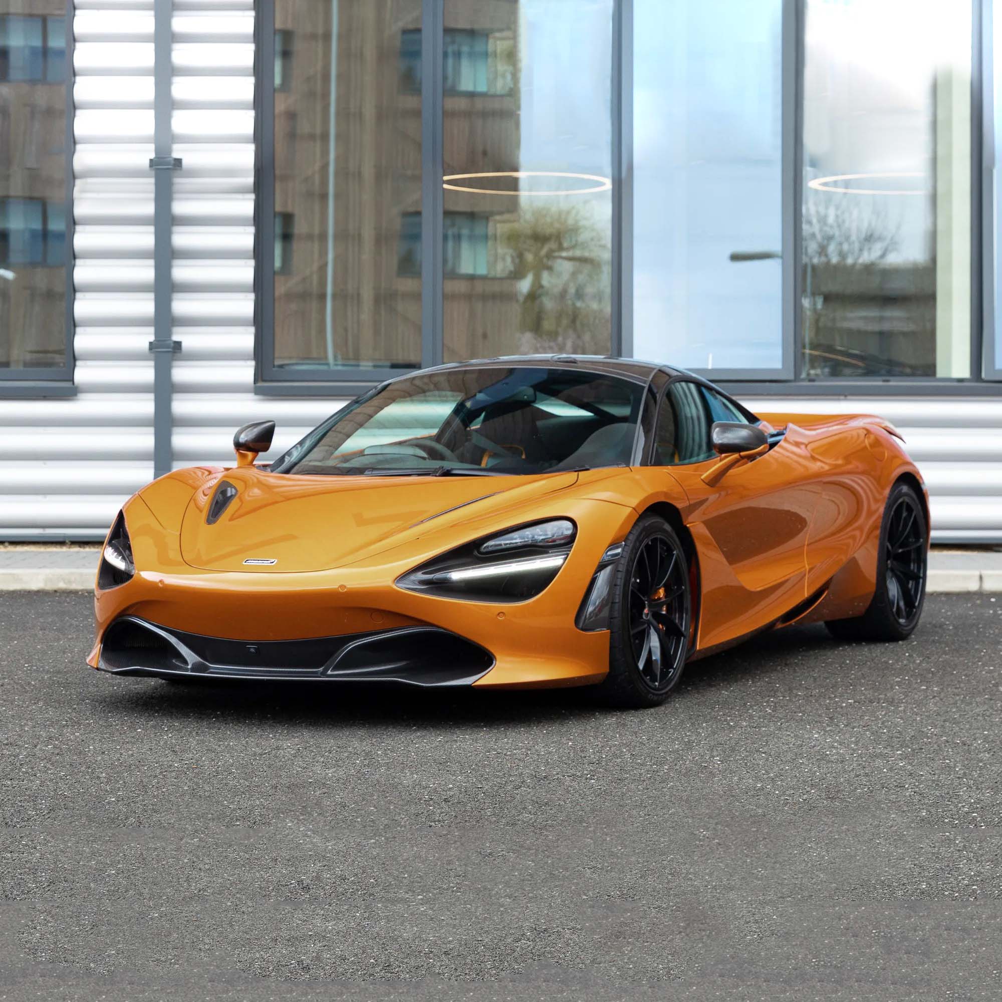 Glossy McLaren Orange Vinyl Car Wrap K-1113