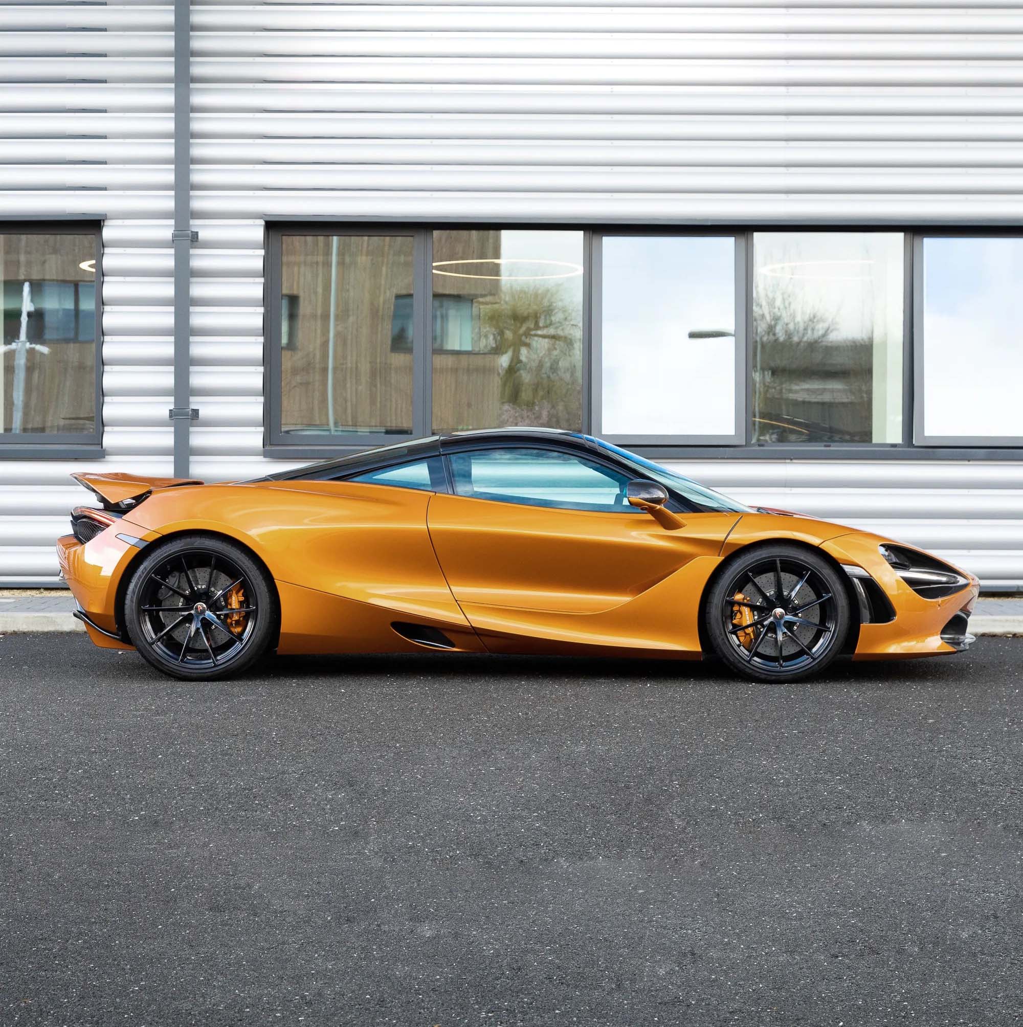 Glossy McLaren Orange Vinyl Car Wrap K-1113