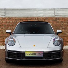 Car Original Color Glossy GT Silver Vinyl Car Wrap For Porsche