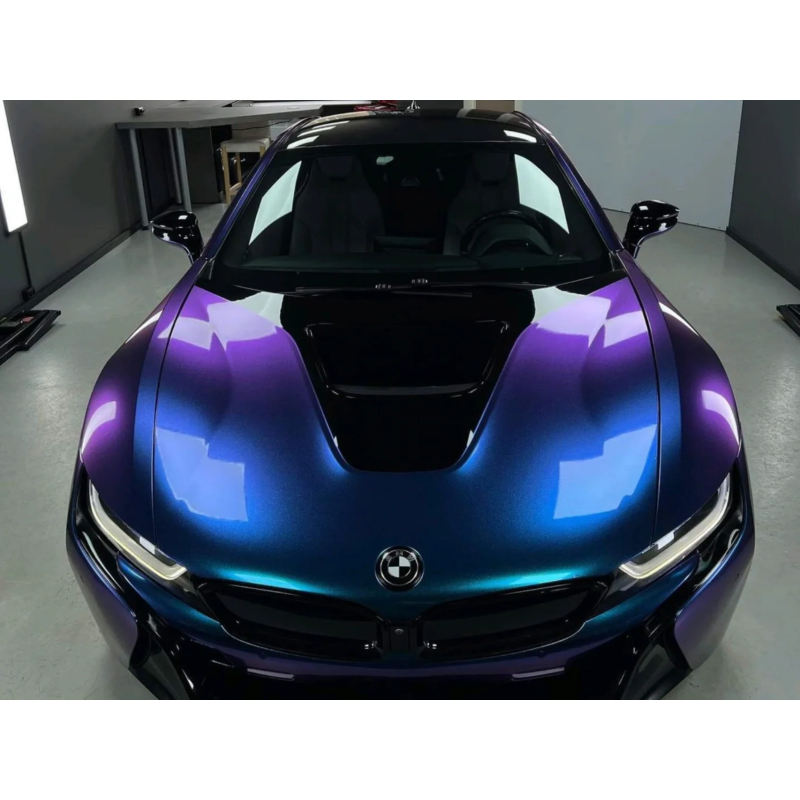 Glossy Diamond Purple Blue Vinyl Car Wrap K-4016
