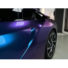Glossy Diamond Purple Blue Vinyl Car Wrap K-4016