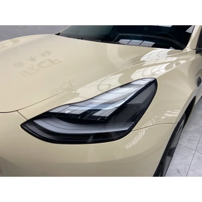 Glossy Khaki Milan Vinyl Car Wrap K-1926