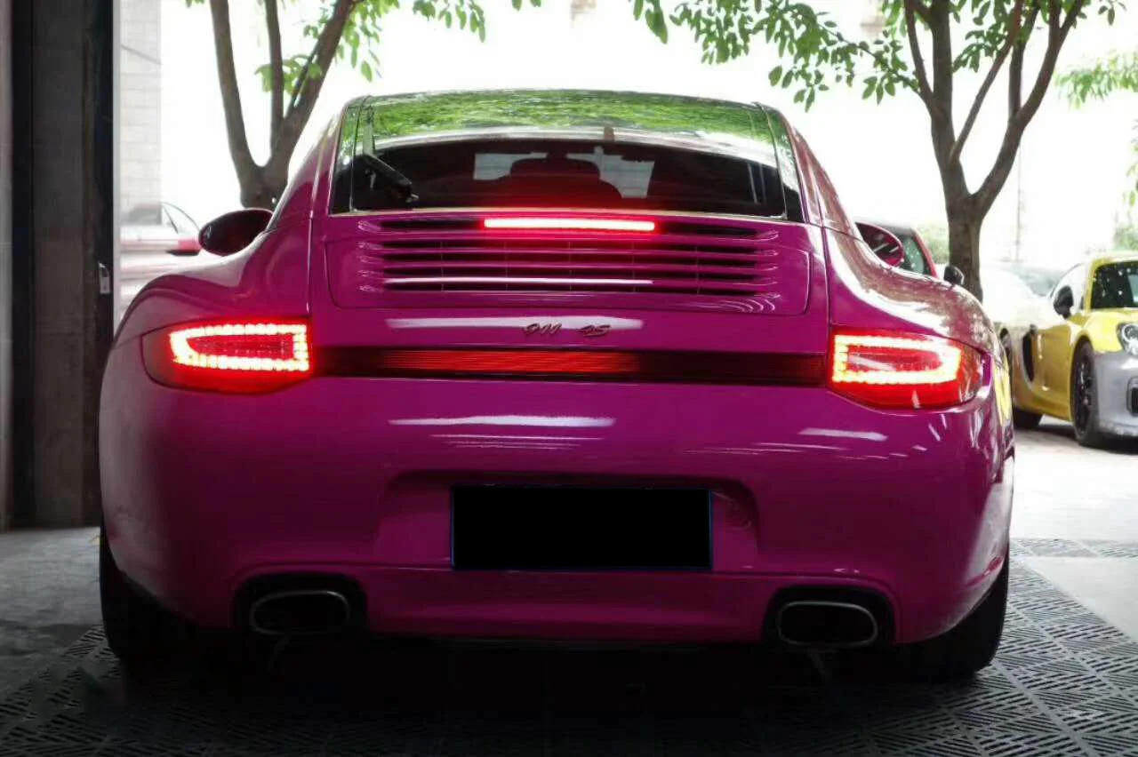 Glossy Crystal Rose Red Vinyl Car Wrap K-7006