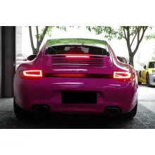 Glossy Crystal Rose Red Vinyl Car Wrap K-7006