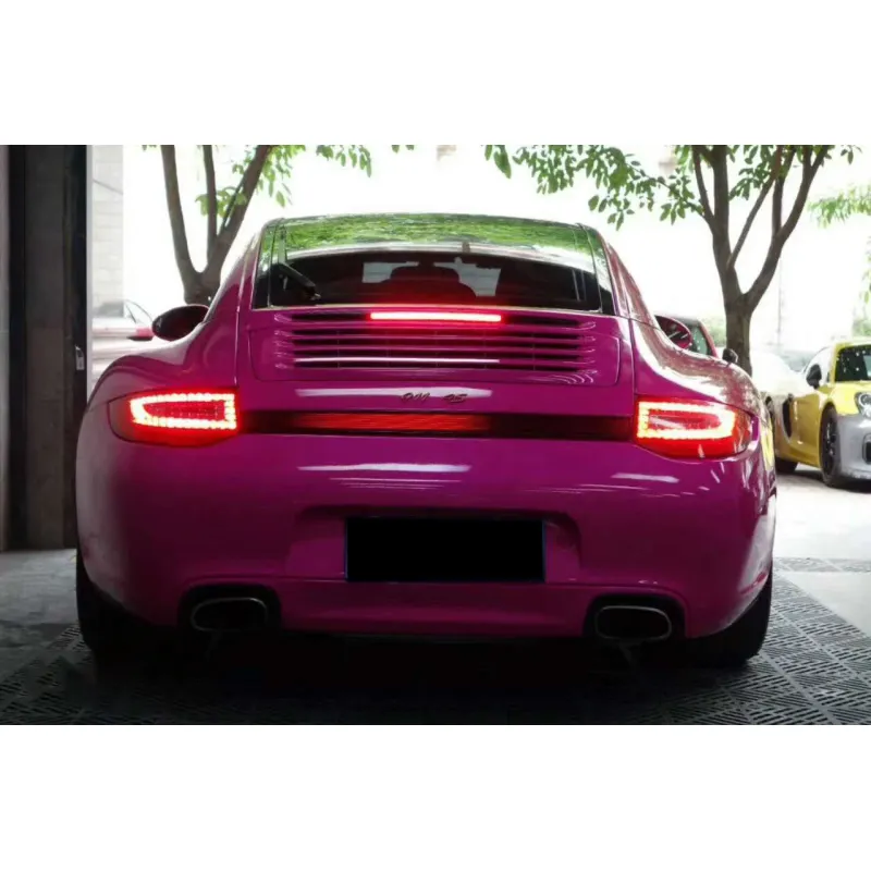 Glossy Crystal Rose Red Vinyl Car Wrap K-7006
