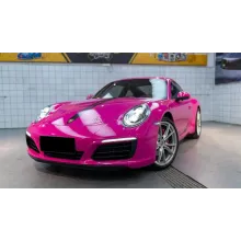 Glossy Crystal Rose Red Vinyl Car Wrap K-7006