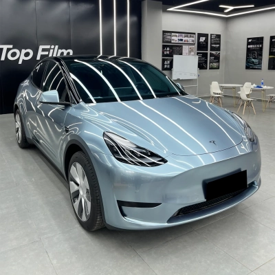 Liquid Soma To Blue Vinyl Car Wrap K-1304 02