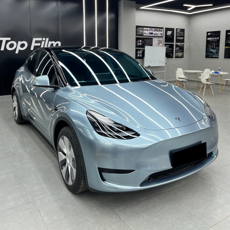 Glossy Liquid Soma To Blue Vinyl Car Wrap K-1304 02