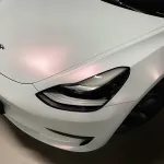 Matte White To Pink Vinyl Car Wrap K-9307