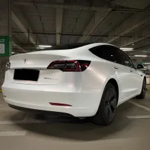 Matte White To Pink Vinyl Car Wrap K-9307