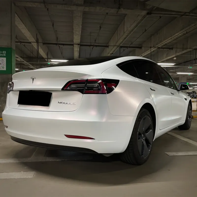 Matte White To Pink Vinyl Car Wrap K-9307