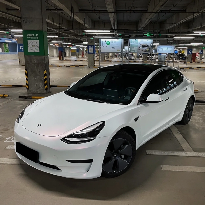 Matte White To Pink Vinyl Car Wrap K-9307 02