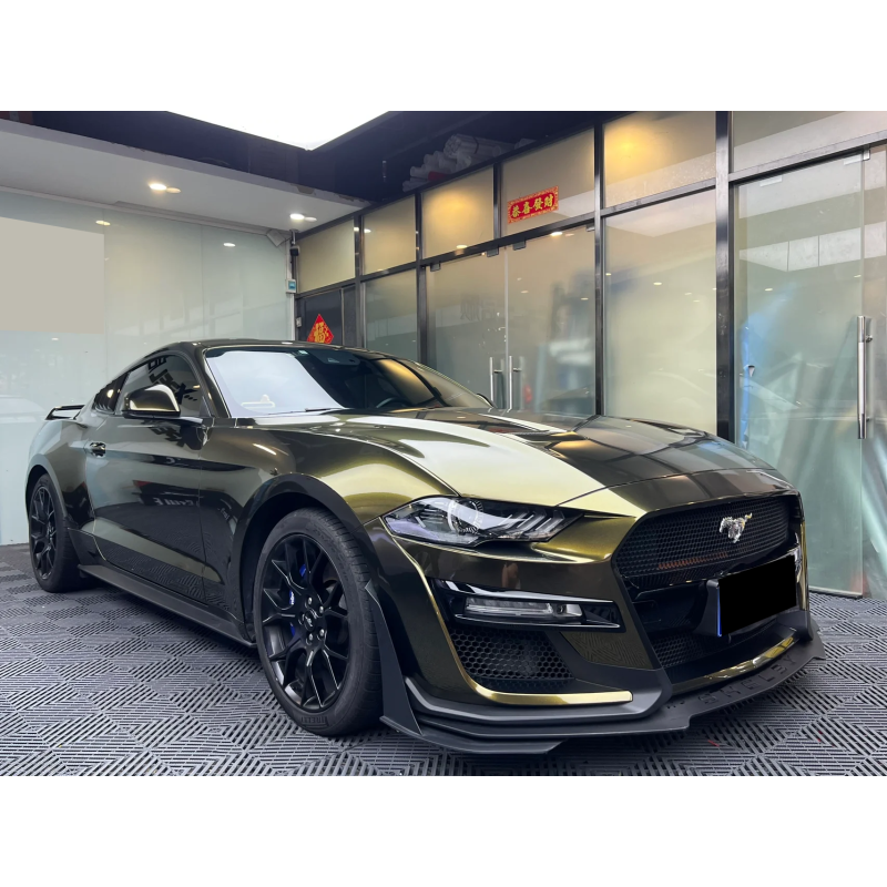 Glossy Ghost Midnight Gold Vinyl Car Wrap K-1504 02