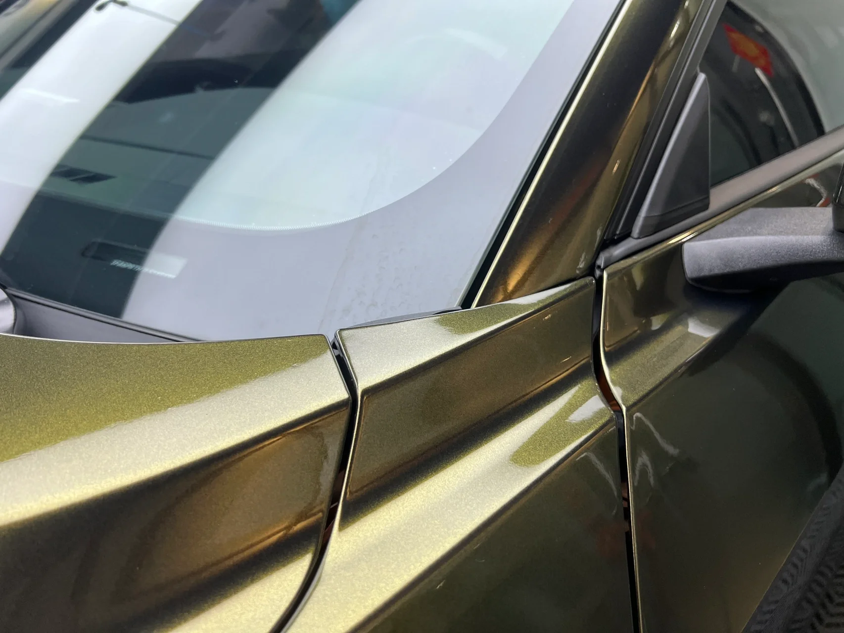 Glossy Ghost Midnight Gold Vinyl Car Wrap K-1504