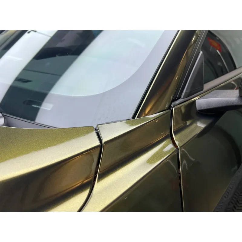 Glossy Ghost Midnight Gold Vinyl Car Wrap K-1504