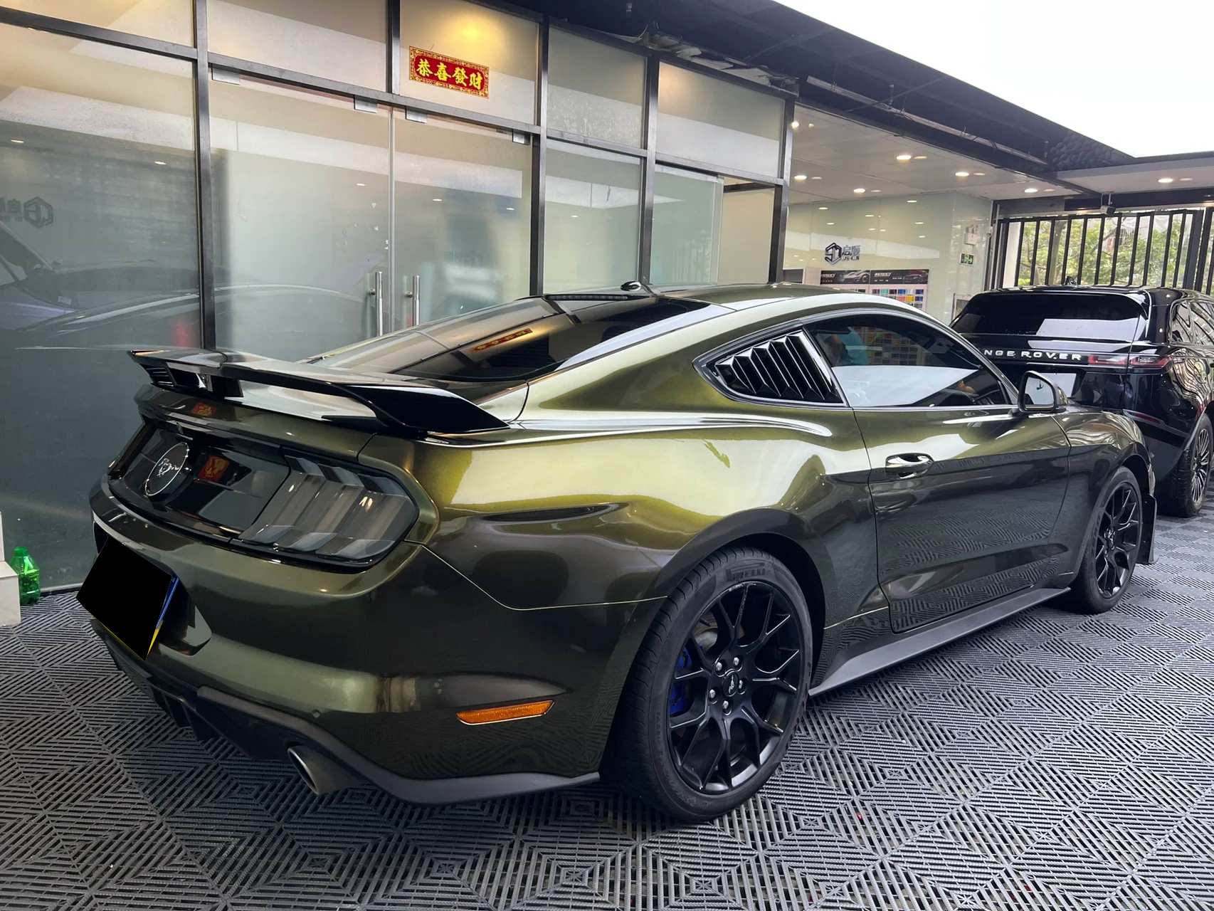 Glossy Ghost Midnight Gold Vinyl Car Wrap K-1504