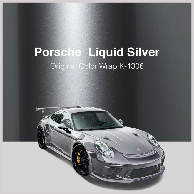 Best Liquid Star Silver Vinyl Car Wrap K-1301