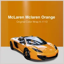 Glossy McLaren Orange Vinyl Car Wrap K-1113