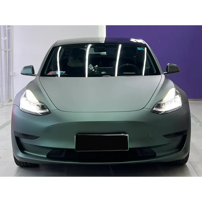 Ultra-Matte Emerald Green Vinyl Car Wrap K-1014