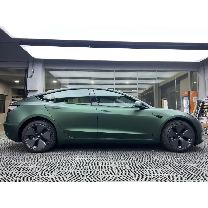 Ultra-Matte Emerald Green Vinyl Car Wrap K-1014