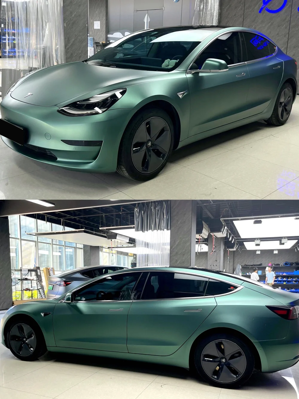 Ultra-Matte Midnight Green Vinyl Car Wrap K-1015