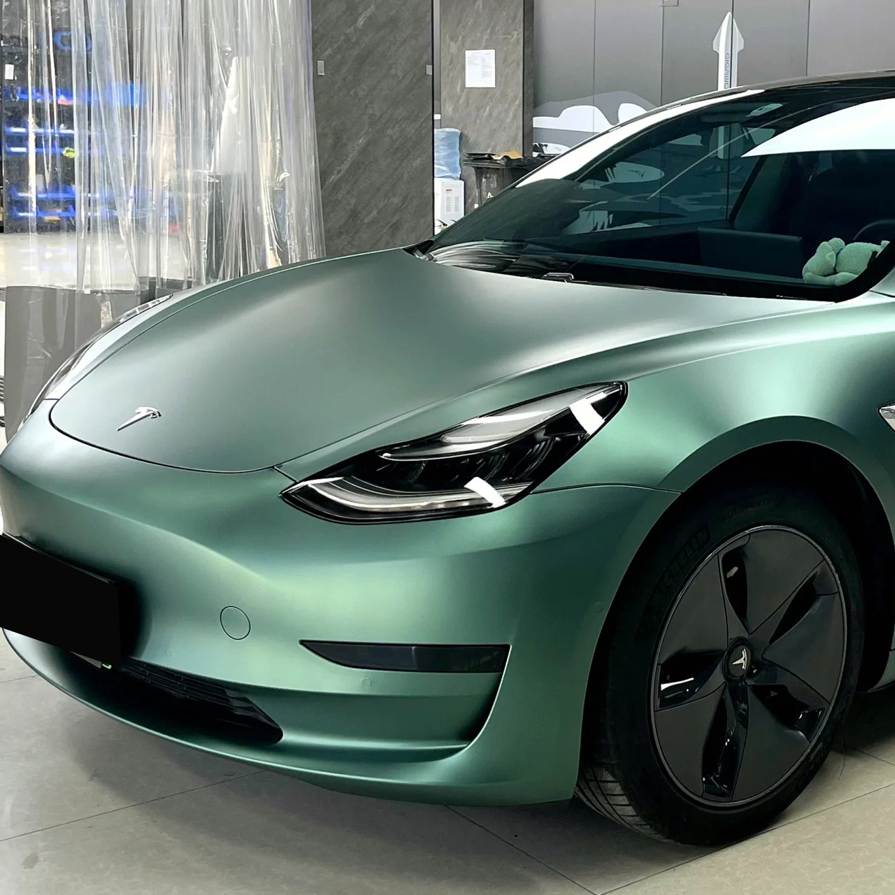 Ultra-Matte Midnight Green Vinyl Car Wrap K-1015