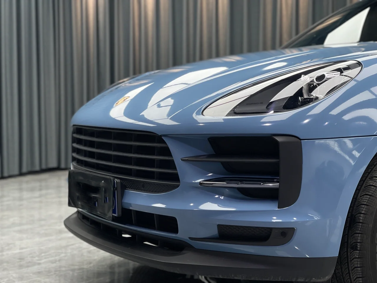 Glossy China Blue Vinyl Car Wrap K-1915