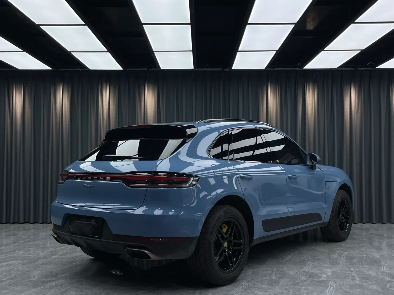 Glossy China Blue Vinyl Car Wrap K-1915