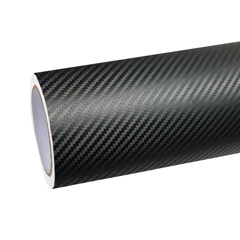 Matte Emulational Carbon Fiber Black Car Wrap K-9011 01