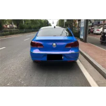 Glossy Diamond Blue Red Vinyl Car Wrap K-4002