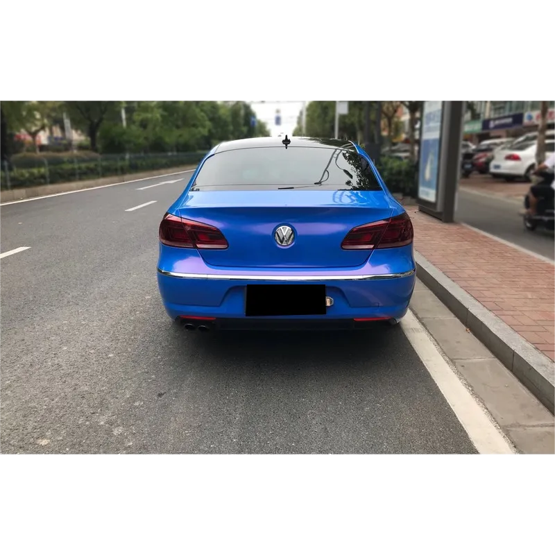 Glossy Diamond Blue Red Vinyl Car Wrap K-4002