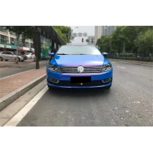 Glossy Diamond Blue Red Vinyl Car Wrap K-4002