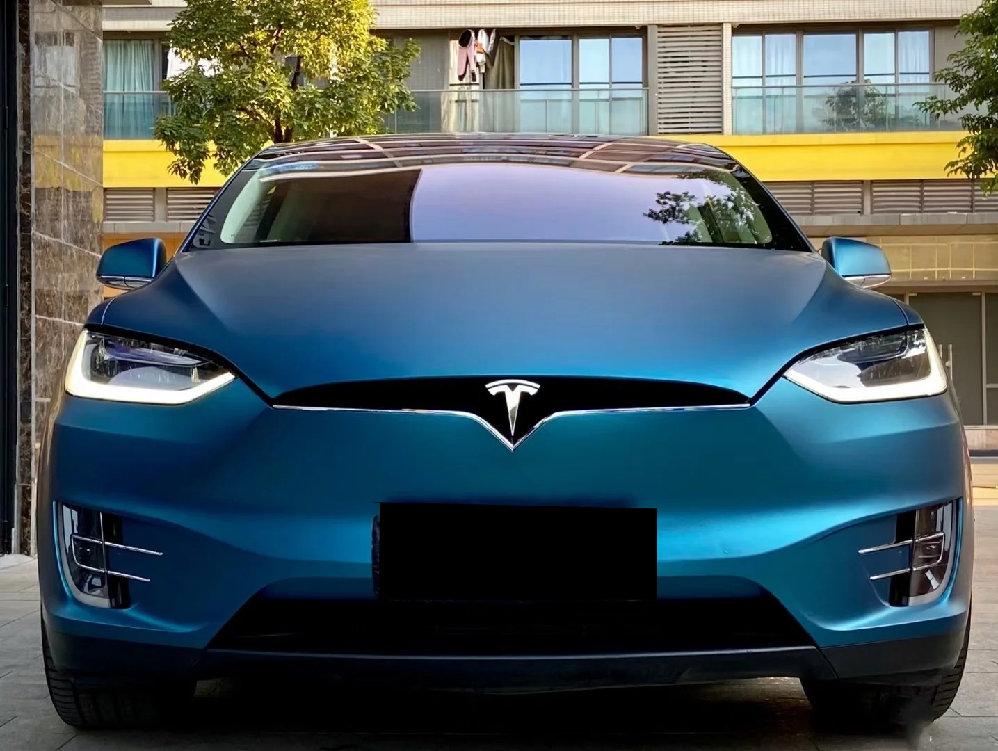 Ultra-Matte Night Blue Vinyl Car Wrap K-1019