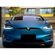 Ultra-Matte Night Blue Vinyl Car Wrap K-1019