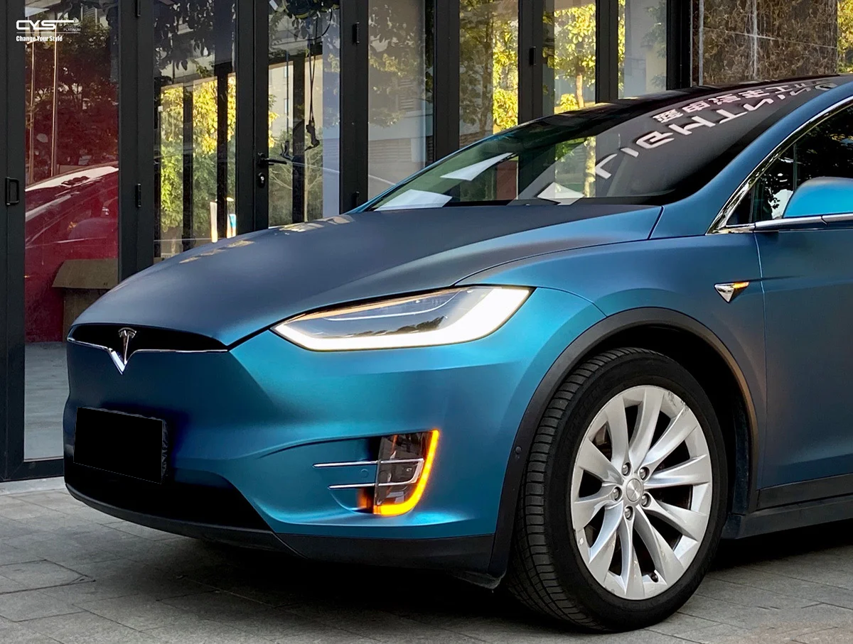 Ultra-Matte Night Blue Vinyl Car Wrap K-1019