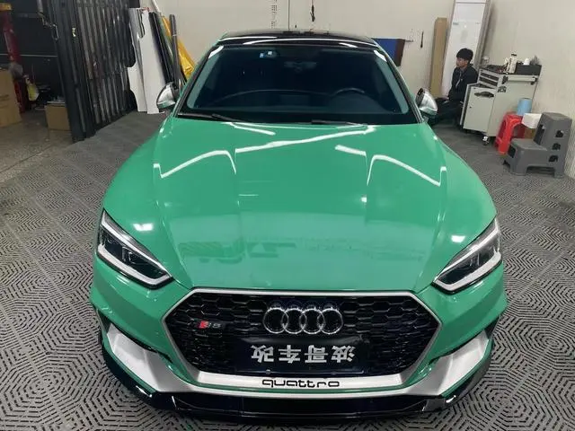 Vintage Green Vinyl Car Wrap K-1423