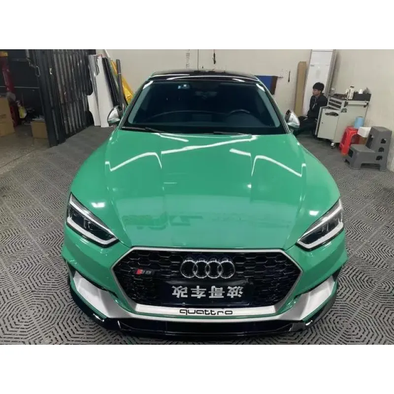 Vintage Green Vinyl Car Wrap K-1423